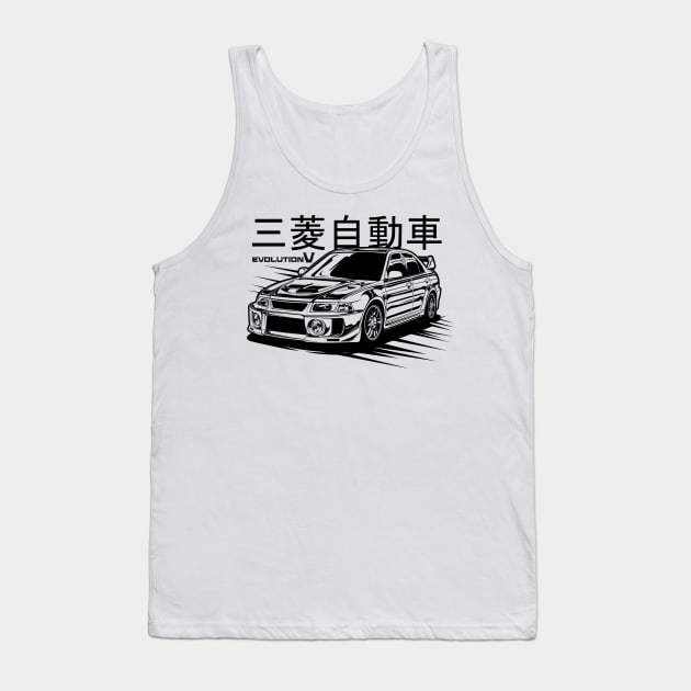 Lancer Evolution V Tank Top by idrdesign